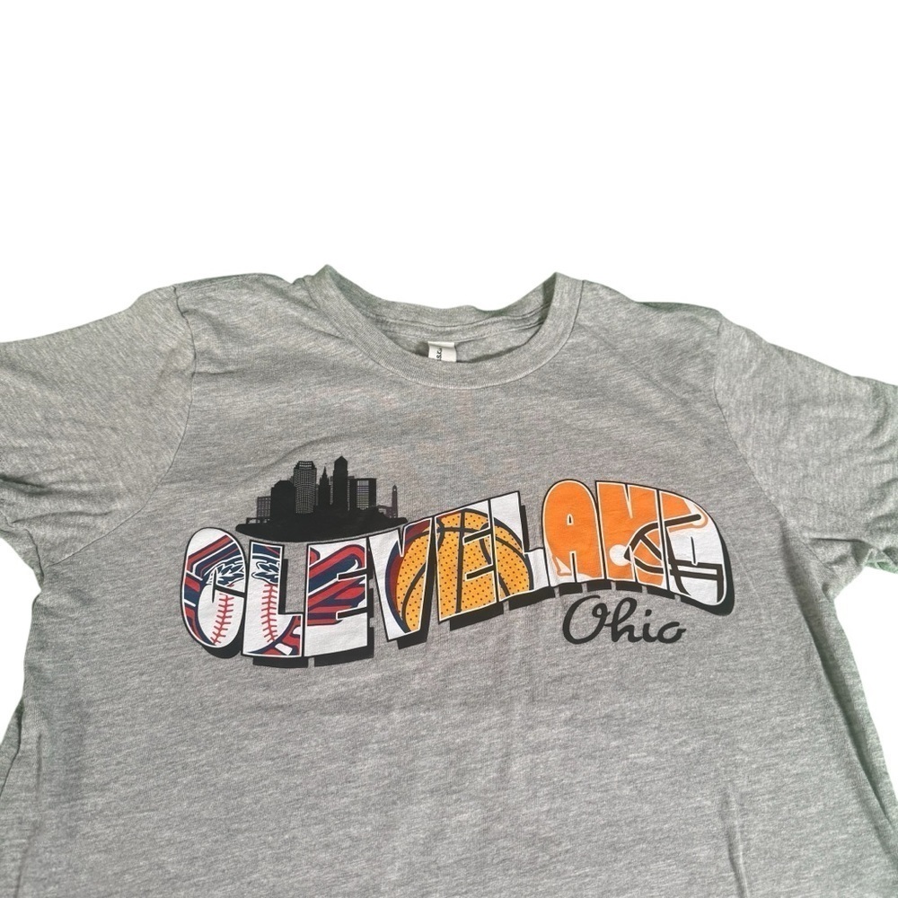 Cleveland Browns Cavaliers Guardians Sports Ohio shirt YOUTH Large 14/16 - Picture 3 of 8